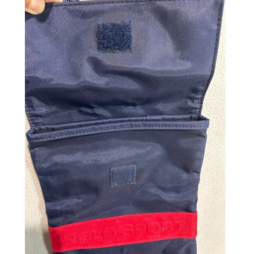 Polo Sport Ralph Lauren Crossbody Bag Navy Blue Red Vintage 90s Nylon